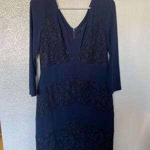 Lauren Ralph Lauren Midnight Blue Lace Dress
